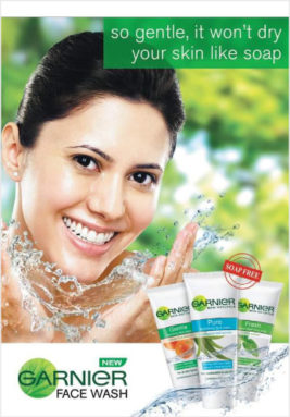 Garnier face wash